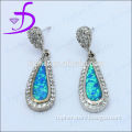 wholesale 925 sterling silver jewelry fashion designer opal stone earring